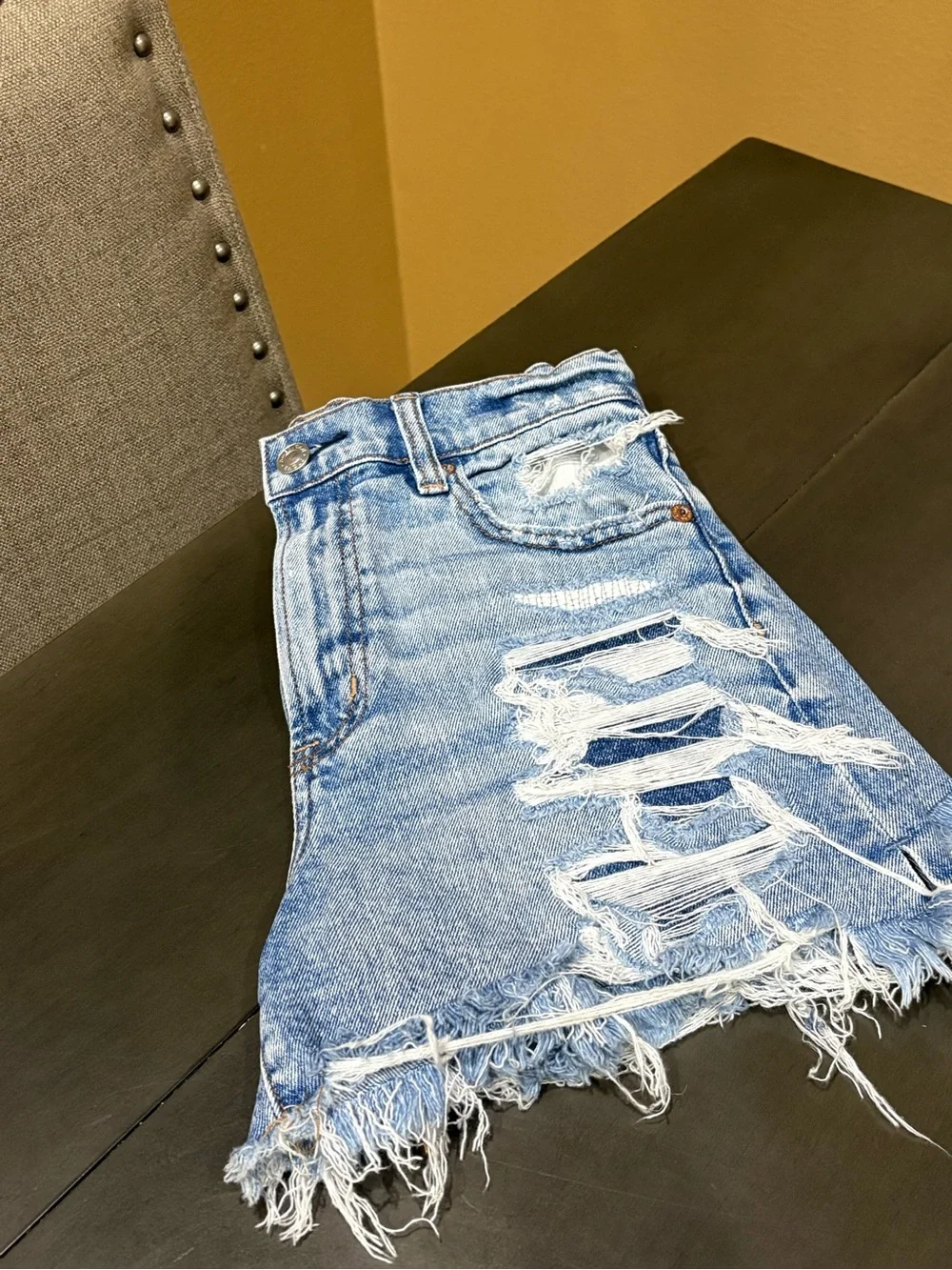 American Eagle Distressed Denim Shorts
